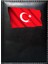 Kişiye Özel Türk Bayrağı Görselli Siyah Ruhsat Kabı 1