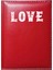 Kişiye Özel I Love You 4 Görselli Kırmızı Ruhsat Kabı 1