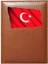 Kişiye Özel Türk Bayrağı Görselli Taba Ruhsat Kabı 1