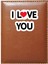 Kişiye Özel I Love You 1 Görselli Taba Ruhsat Kabı 1