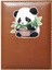 Kişiye Özel Sevimli Panda 1 Görselli Taba Ruhsat Kabı 1