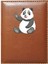 Kişiye Özel Sevimli Panda 2 Görselli Taba Ruhsat Kabı 1