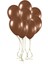 12 Inç Standart Boy Pastel Balon Kahverengi 100 Adet 1