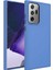 Samsung Galaxy Note 20 Ultra Uyumlu Metal Çerçeve ve Buton Tasarımlı Silikon Luna Kapak-Lavende 1