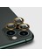 Apple iPhone 12 Pro Uyumlu Cl-01 Kamera Lens Koruyucu-Gold 1