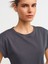 3504 Bisiklet Yaka Penye T-Shirt-Antrasit 4