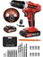 Tekno Trust 72 Volt 128 Vf 14 Ah Red Metal Şanzıman Darbeli Li-Ion Bataryalı Çift Akülü Vidalama Matkap Hediyel 1