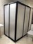 90X120 Teknesiz Duşakabin Siyah Profil Plastik Camlı 1