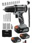 Tekno Trust 72 Volt Germany Technologie 128 Vf 14 Ah Çelik Şanzuman 24 Parça Set Hediyeli Çift Akülü Matkap Uç 1