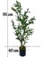 Yapay Çiçek Zeytin Ağacı Doğal Gövdeli Galvaniz Siyah Saksıda 95CM Yapay Ağaç 2