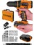 Tekno Trust Darbeli Germany X-Line 58 V 8 Ah Darbeli Metal Şanzıman Bakır Sargılı Çift Akülü Şarjlı Vidalama Ma 1