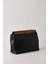 Kadın Siyah Deri Ahşap Aksesuarlı Clutch El Çantası 1