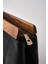 Kadın Siyah Deri Ahşap Aksesuarlı Clutch El Çantası 5