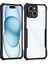 iPhone 15 Kılıf Darbe Önleyici 3D Kamera Korumalı Arkası Sararmaz Sert Şeffaf Kenarları Silikon Kapak 1
