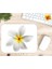 Beyaz Lotus Çiçeği Temalı Renkli Baskılı Özel Tasarım Dikdörtgen Kaydırmaz Mousepad 1