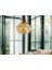 Çınar Yağrağı Modern Tasarım Globe Küre Ahşap Mdf 3D Lazer Kesim Rustik Salon Avize 1
