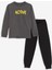 Lcw Kids Bisiklet Yaka Baskılı Uzun Kollu Erkek Çocuk Pijama Takımı 1