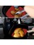 Mbb Eticaret Renkli Isıya Dayanıklı Yıkanılabilir Silikon Fırın Airfryer Kare Model Pişirme Matı 21,5 cm Siyah 1