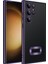Galaxy S23 Ultra Uyumlu Kamera Korumalı Logo Gösteren Omega Kapak-Derin Mor 1