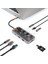 Çoklayıcı Adaptör 8 In 1 USB C Type-C To USB A, USB C Macbook Uyumlu Çevirici Adaptör Çok Portlu Çoklayıcı 8in1 USB Hub ZR663 1