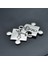 Puzzle - King - Queen Deri ip Kolye - Gümüş Kaplama - Kadın Erkek Kolye - No:955 2