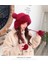 Bayanlar Sonbahar ve Kış Sevimli Mickey Kürk Topu Kazak Kap Sıcak Artı Polar Earmuffs Örme Şapka (Yurt Dışından) 2