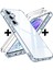 Samsung Galaxy A14 Kılıf Köşe Korumalı Darbeye Dayanıklı Antişok Şeffaf Silikon + 9h Temperli Cam 2'li Set 1
