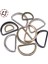Bronz 703 Tarzı 15 mm Lot Gümüş Siyah Bronz Altın D Tipi Halka Bağlantı Alaşımlı Metal Ayakkabı Çantaları Tokalar Dıy Aksesuar (Yurt Dışından) 3