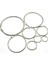 Iç Çap 50MM Stili 5 Adet Gevşek Yaprak Kitap Bağlayıcı Menteşe Yapış O Ring Kilitleme Anahtarlık Metal El Sanatları Parçaları (Yurt Dışından) 5