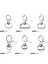 25 mm Tarzı Ack Köpek Tokası Metal Karabina Klipsi Döner Tetik Köpek Tokası Anahtarlık Anahtar Kancaları Tutma Halkası Dıy Craft Istakoz Toka (Yurt Dışından) 5