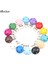 B00679 Bebe Mavisi Stili 5 Adet Ahşap Metal Çok Renkli Bebek Emzik Klipleri Giyim Yuvarlak Klipsler Dıy Bebek Askı Konfeksiyon Klipleri Aksesuarları (Yurt Dışından) 5
