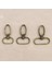 Gümüş Tarzı 38MM Lot Gümüş Bronz Metal Bagaj Çantası Köpek Tokası Yaylı Kanca Çanta Askısı Istakoz Toka Dıy Dikiş El Yapımı Anahtarlık Düğmeleri (Yurt Dışından) 3