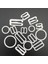 O-Ring Stili 12 mm Lot Beyaz Beyaz Renk Naylon Kaplı Metal Sütyen Ayarlayıcı Set Kaydırıcı Kanca Yüzük Dıy (Yurt Dışından) 3