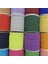 No.5 Tarzı 2 Yards Ulticolor Pamuk Ipi El Dokuması Ip Zanaat Dekorasyon Bükülü Çift Ip Dıy Üretim (Yurt Dışından) 2