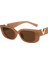 Kare Dikdörtgen Güneş Gözlüğü, Moda Retro Gözlük, Kadın Erkek-Jelly Brown Için Uv 400 Koruma Sürüş Gözlük (Yurt Dışından) 1