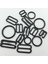 O-Ring Kaydırıcı Stili 8mm Lot Siyah Sütyen Ayarlayıcı Metal Kaydırıcı Kanca Halkası Bikini Iç Çamaşırı Için (Yurt Dışından) 4