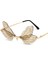Dragonfly Kanat Şekli Güneş Gözlüğü Kadınlar/erkekler Için Çerçevesiz Düzensiz Gözlük Shades Parti Güneş Gözlükleri (Yurt Dışından) 1