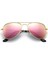 Polarize Çocuk Gençler Gençler Aviator Polarize Güneş Gözlüğü Paslanmaz Çelik Çerçeve Yaylı Menteşe Uv Koruma, Pembe (Yurt Dışından) 1