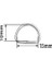 Gümüş 15 X10X 2 mm Stili Lot Metal D Halka Toka El Çantası Çanta Askısı Kemer Köpek Yaka Zinciri Toka Dıy Oya Ağır Hizmet Tipi Güçlü Kalınlık (Yurt Dışından) 1
