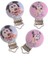 No.4 Tarzı 5 Adet Bebek Emzik Klipleri Güzel Fare Beyaz Ahşap Metal Tutucular Sevimli Bebek Yatıştırıcı Klipsler Komik Aksesuarlar 4.8x2.9cm (Yurt Dışından) 3