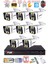 8 Kameralı 1080P Görüntü Gece Renkli Full Hd 4 x Ultra LED Gece Renkli Güvenlik Kamerası Seti 320 GB 1