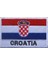 Hırvatistan Bayrağı Stili Nakış Yamaları Rozetleri Slovakya Romanya Isviçre Ispanya Fransa Belçika Yunanistan Hollanda Polonya Vatikan Macaristan Bayrağı Yama (Yurt Dışından) 1