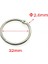 Iç Çap 32MM Stili 20 Adet Gevşek Yaprak Kitap Bağlayıcı Menteşe Yapış O Ring Kilitleme Anahtarlık Metal El Sanatları Parçaları (Yurt Dışından) 1