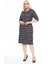 Çift Cepli Kışlık Büyük Beden Elbise 4F-2498 2
