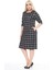 Çift Cepli Kışlık Büyük Beden Elbise 4F-2498 3