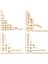 MT2150-5 Stili Ew Çiçek Pıtırtı Ahşap Kitap Köşe El Yapımı Scrapbooking Albümü Köşeler Dekoratif Diy Zanaat (Yurt Dışından) 3