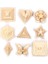 MT1963 Stili 30 mm Quareroundhexagon Pattern Mix Doğal Ahşap Scrapbooking Craft Malzemeleri Ahşap Diy Bezemeler El Sanatları Dekor (Yurt Dışından) 5