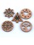 Stil Karışımı mm Ağaçlarkar Tanesikalp Desen Ahşap Scrapbooking Carft Noel El Yapımı Aksesuarlar Ev Dekorasyonu (Yurt Dışından) 2