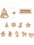 Noel Ağacı Stili Doğal Ahşap Süsler Noel Süslemeleri Ev Noel Ağacı Kar Tanesi Karışık Şekil Ahşap El Sanatları Scrapbooking (Yurt Dışından) 5