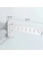 A-6hooks-Beyaz Tarzı Katlanır Elbise Askısı Alüminyum Geri Çekilebilir Kurutma Rafı Duvara Monte Çamaşır Depolama Yerden Tasarruf Ev Otel Elbise Askısı (Yurt Dışından) 1